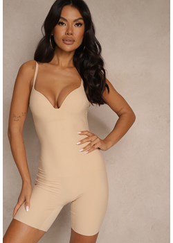Beżowa Body Modelujące na Ramiączkach z Miseczkami z Usztywnieniem Noritila - id: LM26082-42-BEIGE - marki Renee - 186518545 Beżowa Body Modelujące na Ramiączkach z Miseczkami z Usztywnieniem Noritila ze sklepu renee.pl w kategorii Bielizna wyszczuplająca - zdjęcie 186518545