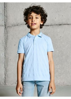 Sinsay - Koszulka polo z ozdobnym kołnierzykiem - błękitny ze sklepu Sinsay w kategorii T-shirty chłopięce - zdjęcie 186519188