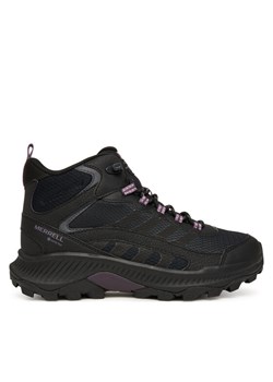 Trekkingi Merrell Speed Strike 2 Mid GORE-TEX J038258 Czarny ze sklepu eobuwie.pl w kategorii Buty trekkingowe damskie - zdjęcie 186520255