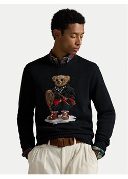 Polo Ralph Lauren Sweter 710982140001 Czarny Regular Fit ze sklepu MODIVO w kategorii Swetry męskie - zdjęcie 186521455