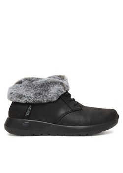 Botki Skechers On-The-Go Joy 144803/BKGY Czarny ze sklepu eobuwie.pl w kategorii Botki - zdjęcie 186524897