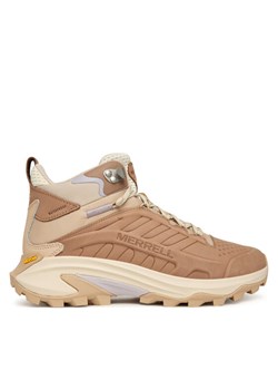 Merrell Trekkingi Moab Speed 2 Mid Waterproof J038836 Beżowy ze sklepu MODIVO w kategorii Buty trekkingowe damskie - zdjęcie 186525416