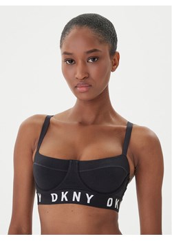 DKNY Biustonosz z fiszbiną DK4521 Czarny ze sklepu MODIVO w kategorii Biustonosze - zdjęcie 186525506