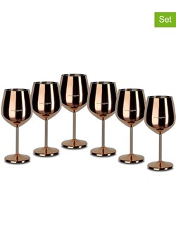 Echtwerk Kieliszki (6 szt.) w kolorze miedzianym do wina - 500 ml ze sklepu Limango Polska w kategorii Naczynia - zdjęcie 186526775
