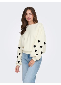 ONLY Bluza w kolorze kremowym ze sklepu Limango Polska w kategorii Bluzy damskie - zdjęcie 186526869
