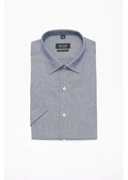 KOSZULA CORSINI 3022 KRÓTKI RĘKAW SLIM FIT GRANAT ze sklepu Recman w kategorii Koszule męskie - zdjęcie 186528016
