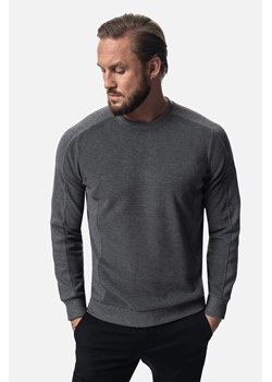 BLUZA CREW Z OKRĄGŁYM DEKOLTEM SZAROŚĆ ze sklepu Recman w kategorii Bluzy męskie - zdjęcie 186528956
