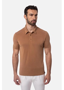 KOSZULKA POLO MILANA KARMELOWA ze sklepu Recman w kategorii T-shirty męskie - zdjęcie 186530866