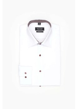 KOSZULA BEXLEY 2400/1E DŁUGI RĘKAW SLIM FIT BIAŁA Z BAWEŁNĄ ze sklepu Recman w kategorii Koszule męskie - zdjęcie 186531056