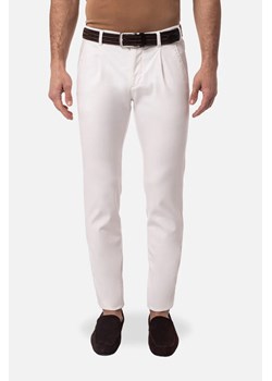 SPODNIE CASUAL AMATO 237A ECRU Z BAWEŁNY ze sklepu Recman w kategorii Spodnie męskie - zdjęcie 186531137