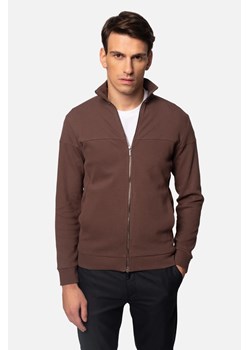 BLUZA DARNEY ROZPINANY BRĄZOWA Z BAWEŁNY ze sklepu Recman w kategorii Bluzy męskie - zdjęcie 186531428