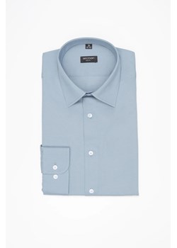KOSZULA VERSONE 3257D DŁUGI RĘKAW SLIM FIT BŁĘKITNA Z TENCELEM ze sklepu Recman w kategorii Koszule męskie - zdjęcie 186531517