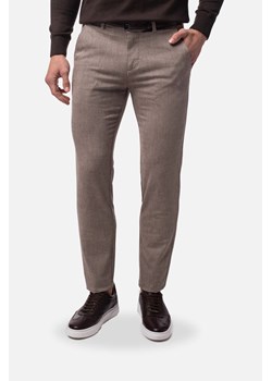 SPODNIE CASUAL SERBIE 234 BRĄZOWE 0001 Z BAWEŁNĄ ze sklepu Recman w kategorii Spodnie męskie - zdjęcie 186531559