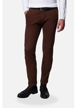 SPODNIE CASUAL DIDION 156 BRĄZOWE Z BAWEŁNY TYPU JERSEY ze sklepu Recman w kategorii Spodnie męskie - zdjęcie 186531957