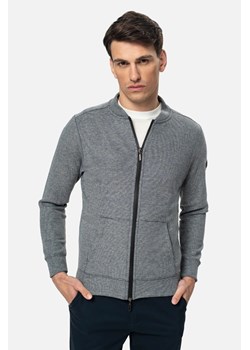 BLUZA LAREDA ROZPINANY GRANATOWA Z BAWEŁNĄ ze sklepu Recman w kategorii Bluzy męskie - zdjęcie 186532225