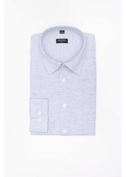KOSZULA FORMENTO 3285D DŁUGI RĘKAW SLIM FIT BŁĘKITNA Z LNEM ze sklepu Recman w kategorii Koszule męskie - zdjęcie 186532345