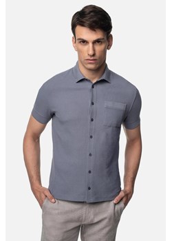 KOSZULKA POLO GOMERA NIEBIESKA Z BAWEŁNĄ ze sklepu Recman w kategorii T-shirty męskie - zdjęcie 186532457