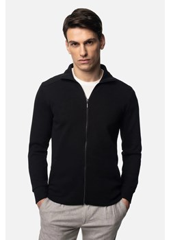BLUZA CORUNA ROZPINANY CZARNA Z BAWEŁNĄ ze sklepu Recman w kategorii Bluzy męskie - zdjęcie 186532739