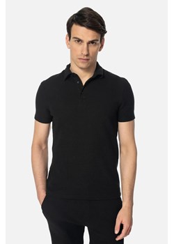 KOSZULKA POLO GUALDO CZARNA Z BAWEŁNĄ ze sklepu Recman w kategorii T-shirty męskie - zdjęcie 186532745