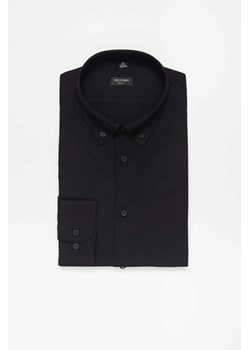 KOSZULA FORMENTO 3258D DŁUGI RĘKAW SLIM FIT CZARNA Z WISKOZĄ ze sklepu Recman w kategorii Koszule męskie - zdjęcie 186533425