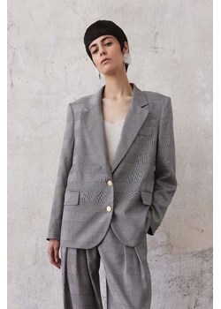 MARYNARKA JULIET GREY CHECKED ze sklepu Jemiol w kategorii Marynarki damskie - zdjęcie 186534975