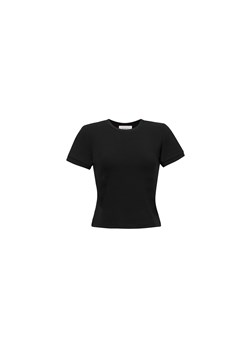 T-SHIRT DAMSKI RIB BLACK ze sklepu Jemiol w kategorii Bluzki damskie - zdjęcie 186535755