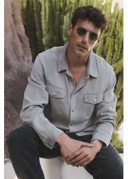 KOSZULA MĘSKA JAMES LIGHT GREY ze sklepu Jemiol w kategorii Koszule męskie - zdjęcie 186535759