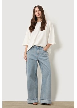 T-SHIRT DAMSKI OVERSIZE WHITE ze sklepu Jemiol w kategorii Bluzki damskie - zdjęcie 186538165