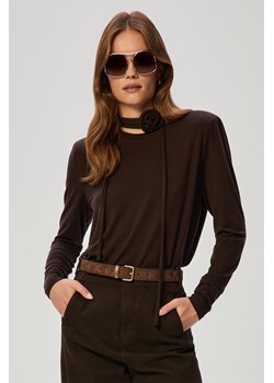 LONGSLEEVE DAMSKI MEGAN CHOCO ze sklepu Jemiol w kategorii Bluzki damskie - zdjęcie 186538356