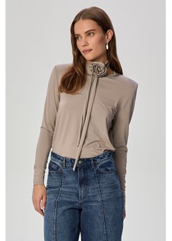 LONGSLEEVE DAMSKI MEGAN TAUPE ze sklepu Jemiol w kategorii Bluzki damskie - zdjęcie 186538638