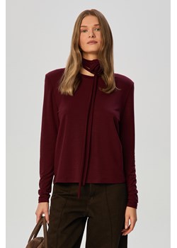 LONGSLEEVE DAMSKI MEGAN BURGUND ze sklepu Jemiol w kategorii Bluzki damskie - zdjęcie 186538686