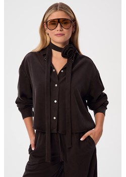 KOSZULA DAMSKA DALLA DARK CHOCO WASHED ze sklepu Jemiol w kategorii Koszule damskie - zdjęcie 186538997