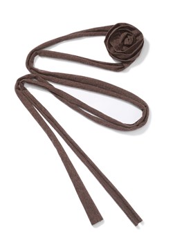 SZALIK Z RÓŻĄ CHOCO MELANGE - id: 8369 - marki Jemiol - 186539058 SZALIK Z RÓŻĄ CHOCO MELANGE ze sklepu Jemiol w kategorii Szaliki i chusty damskie - zdjęcie 186539058
