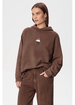 BLUZA DAMSKA CHERRY WASHED CHOCO ze sklepu Jemiol w kategorii Bluzy damskie - zdjęcie 186539065