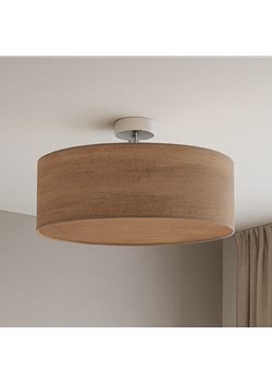 Lampa sufitowa do sypialni w stylu skandynawskim WENECJA ECO fi - 50 cm - kolor orzechowy ze sklepu Lysne w kategorii Lampy sufitowe - zdjęcie 186540129