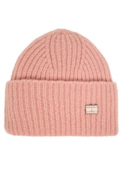 Czapka Tommy Hilfiger Elevated Heritage AW0AW17905 Różowy ze sklepu eobuwie.pl w kategorii Czapki zimowe damskie - zdjęcie 186540906