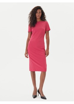 Calvin Klein Sukienka koktajlowa LV044D063G Różowy Slim Fit ze sklepu MODIVO w kategorii Sukienki - zdjęcie 186541408