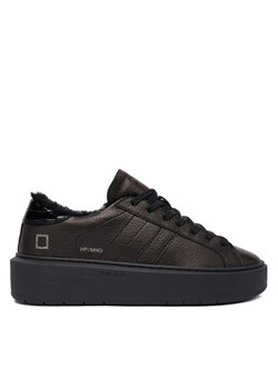 D.A.T.E. Sneakersy Hill Low Fur Platform W431-HPF-MN Czarny ze sklepu MODIVO w kategorii Buty sportowe damskie - zdjęcie 186541417