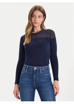 Guess Sweter W5BR62 Z0890 Granatowy Slim Fit ze sklepu MODIVO w kategorii Swetry damskie - zdjęcie 186541486