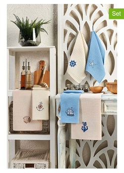 Colourful Cotton Ściereczki (6 szt.) w kolorze kremowo-błękitno-jasnoróżowym do naczyń ze sklepu Limango Polska w kategorii Ścierki kuchenne - zdjęcie 186542367