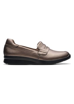 Clarks Skórzane mokasyny &quot;Ellowyn Penny&quot; w kolorze brązowym ze sklepu Limango Polska w kategorii Mokasyny damskie - zdjęcie 186542637