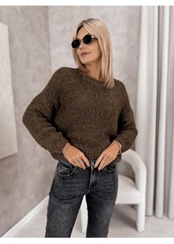sweter paravel brązowy one size ze sklepu UBRA w kategorii Swetry damskie - zdjęcie 186542799