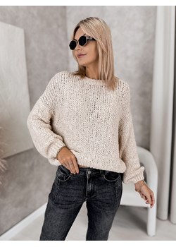 sweter paravel beżowy one size - id: prod-82143-group - marki UBRA - 186542808 sweter paravel beżowy one size ze sklepu UBRA w kategorii Swetry damskie - zdjęcie 186542808