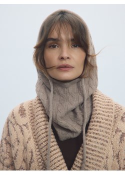 Reserved - Wełniana kominiarka - beżowy ze sklepu Reserved w kategorii Czapki zimowe damskie - zdjęcie 186544445