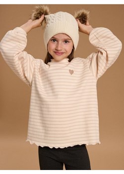 Sinsay - Bluza z falbanami w paski - kremowy ze sklepu Sinsay w kategorii Bluzy dziewczęce - zdjęcie 186544927