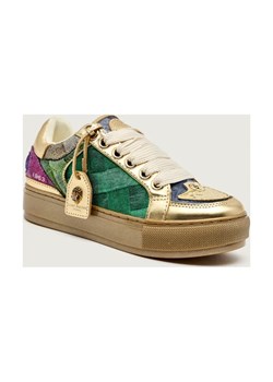 Kurt Geiger Sneakersy SOUTHBANK TAG | denim | z dodatkiem skóry ze sklepu Gomez Fashion Store w kategorii Buty sportowe damskie - zdjęcie 186545239