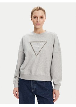Guess Bluza W5YQ04 KC8I0 Szary Regular Fit ze sklepu MODIVO w kategorii Bluzy damskie - zdjęcie 186548156