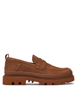 Loafersy Clarks Badell Step 26176092 Brązowy ze sklepu eobuwie.pl w kategorii Mokasyny męskie - zdjęcie 186548316