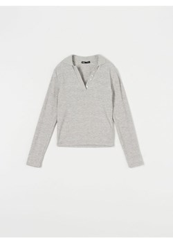 Sinsay - Bluzka z długimi rękawami - szary ze sklepu Sinsay w kategorii Bluzki damskie - zdjęcie 186548779