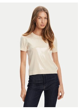 Guess Sweter W5YR21 Z3E70 Écru Regular Fit ze sklepu MODIVO w kategorii Swetry damskie - zdjęcie 186549198